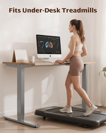 Dual Motor Standing Desk Frame, 225 Lbs Capacity, Gray