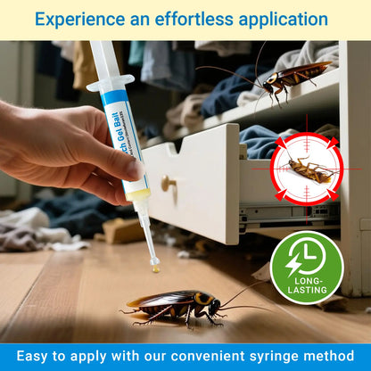 Household Care Products, 2-Pack: Precision Gel Bait Injector for Cockroaches, Cockroach Killer and Control Solution, Suitable for Germany/North America. Indoor Cockroach Control (Suitable for Kitchens and Bathrooms)