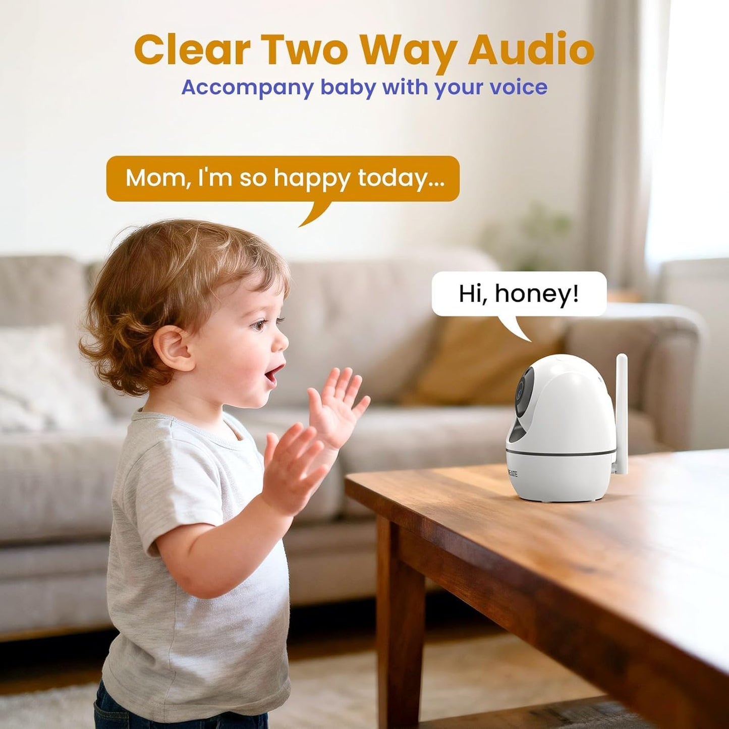 5" HD Video Baby Monitor with Camera and Audio