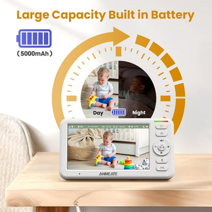 5" HD Video Baby Monitor with Camera and Audio