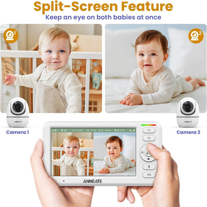 5" HD Video Baby Monitor with Camera and Audio
